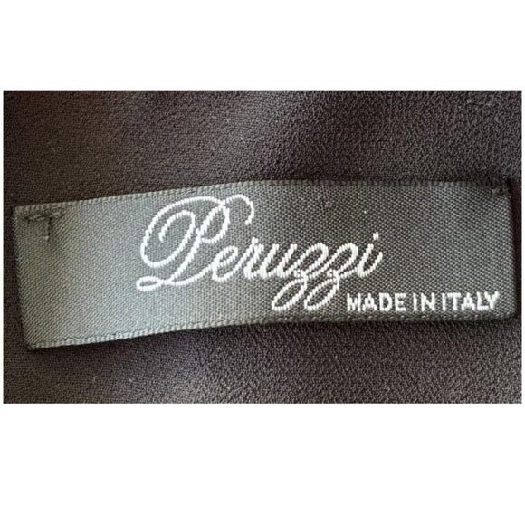 Peruzzi black pleated layered tank top size 36 - Picture 4 of 5